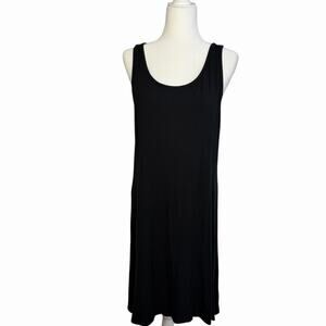 Eastern Mountain Sports Womens Black Tank T-Shirt Midi/Maxi Dress Large Capsule